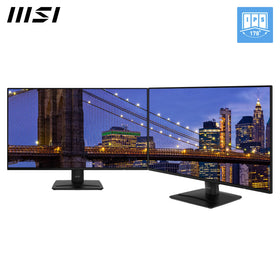 MSI PRO MP271A E2 slim bezel with built-in speakers for compact desk setups