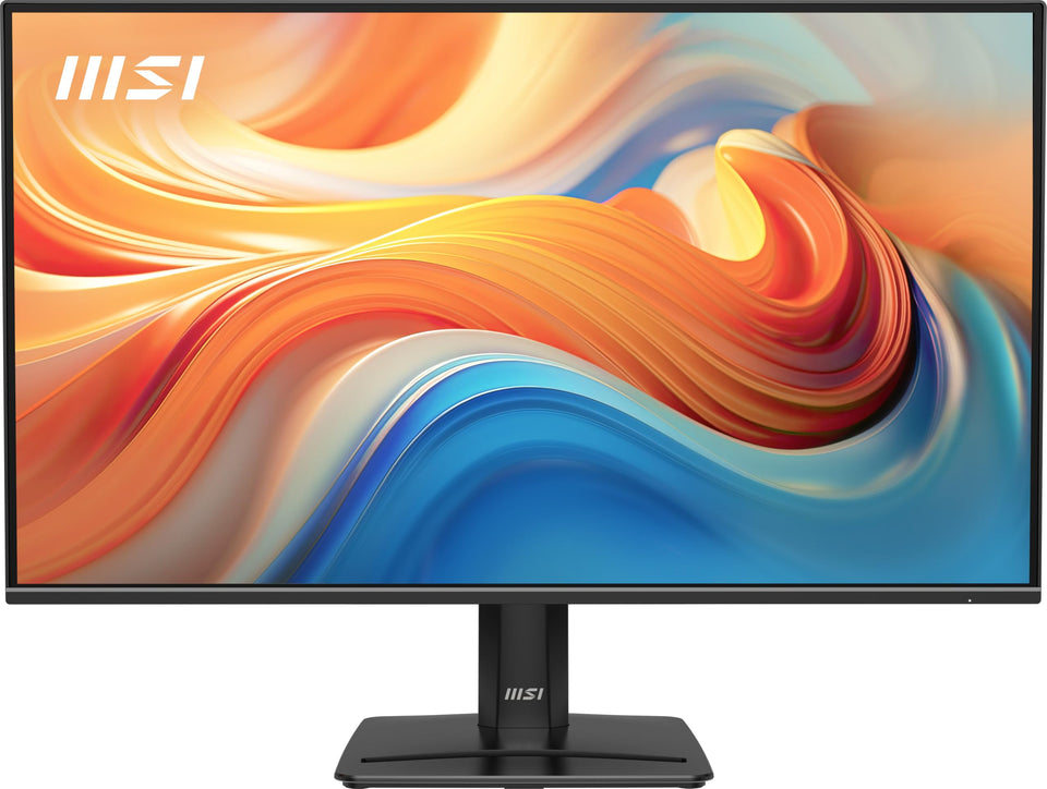 MSI PRO MP272 E14C tilt-adjustment stand enables comfortable viewing at any desk.
