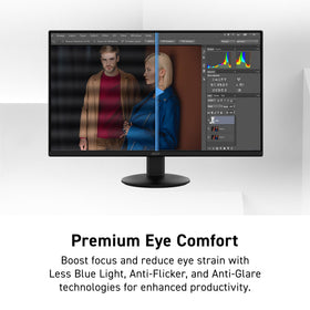MSI PRO MP272LE Flicker Free and Low Blue Light reduce eye strain