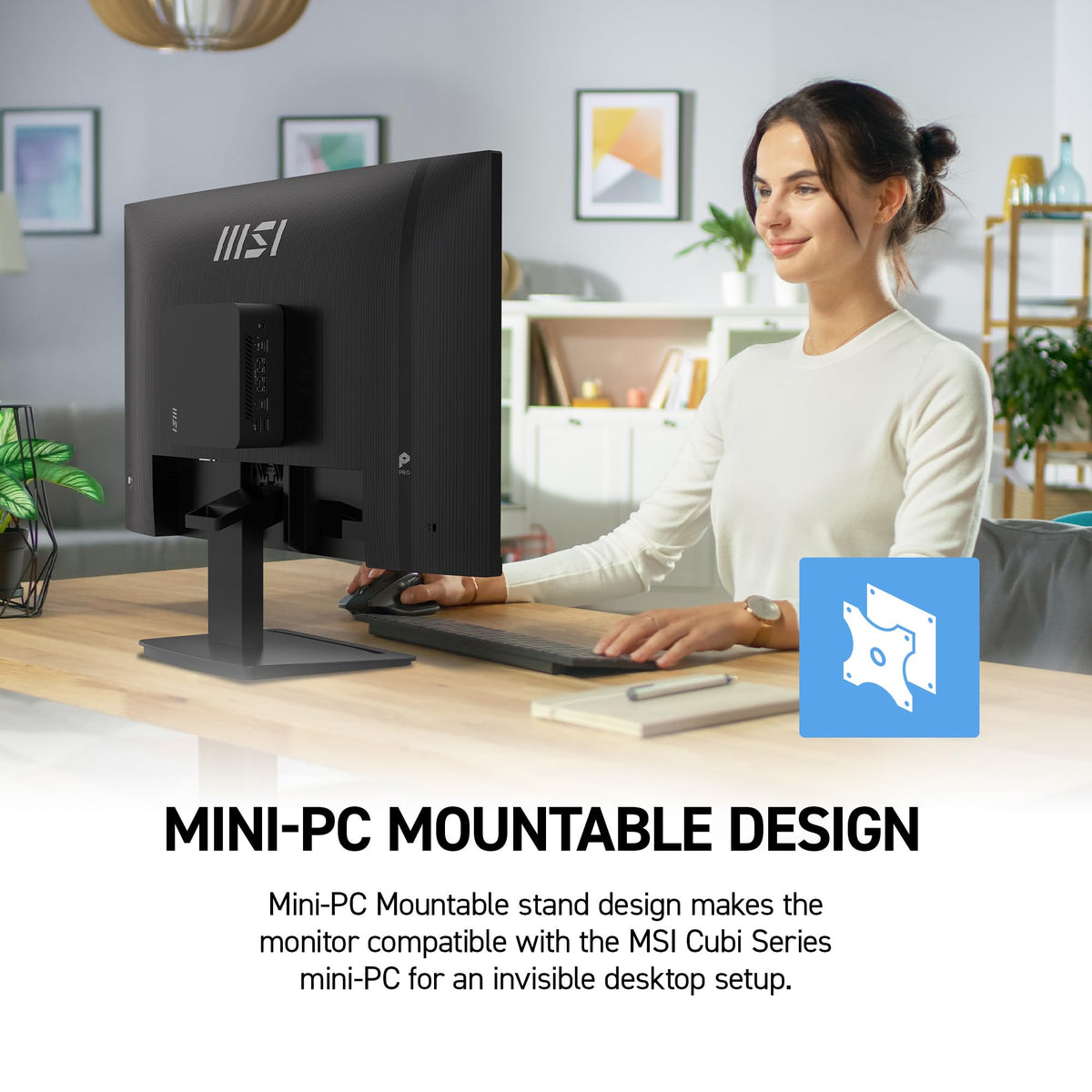 MSI PRO MP273 E14A 144Hz motion for smooth gameplay and precise tracking.