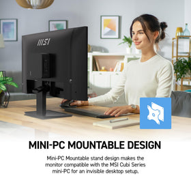 MSI PRO MP273 E14A 144Hz motion for smooth gameplay and precise tracking.