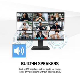 MSI PRO MP273 E14A Adaptive-Sync FreeSync reduces tearing and stutter during play.