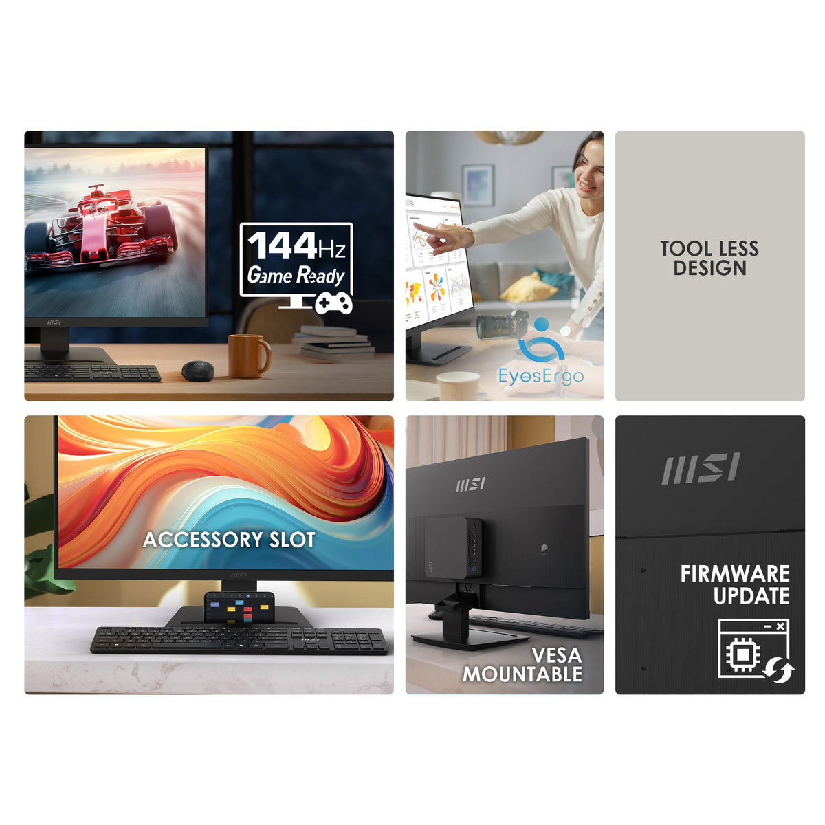 MSI PRO MP273L E14 four-side bezel for immersive visuals