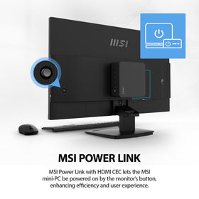 MSI PRO MP273L E14 HDMI and VGA ports for versatile connectivity