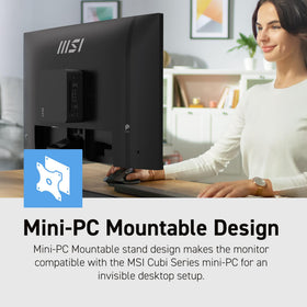 MSI PRO MP273Q E14 IPS panel detail highlighting wide viewing angles and color accuracy