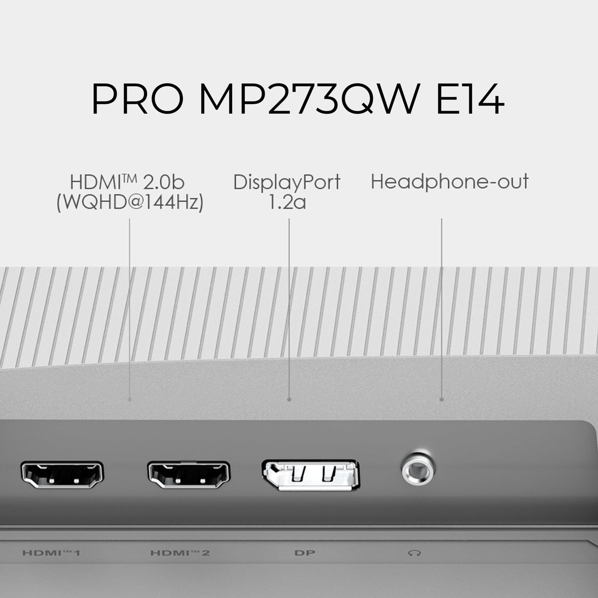 MSI PRO MP273QW E14 flicker-free experience reducing eye strain