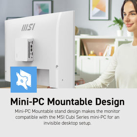 MSI PRO MP273QW E14 VESA mount compatibility for clean multi-monitor setups