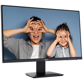 MSI PRO MP273U ergonomic stand enables tilt and height adjustment