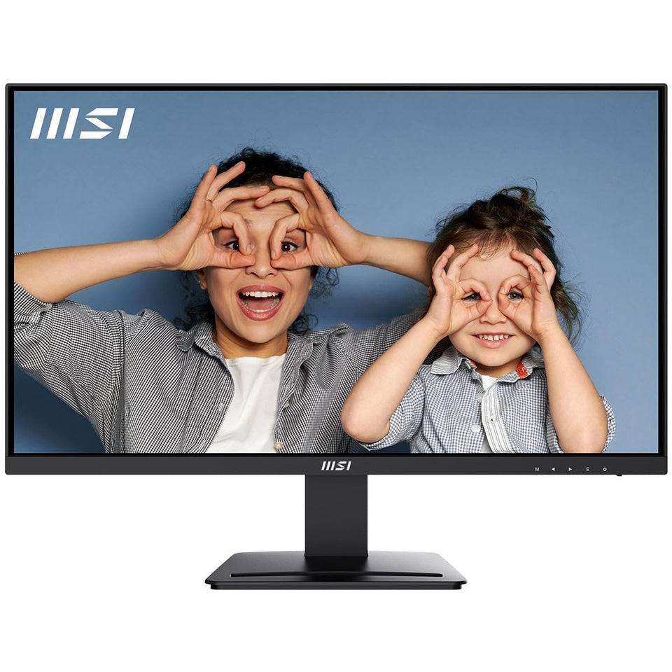 MSI PRO MP273U front view shows 27-inch 4K clarity for precise editing
