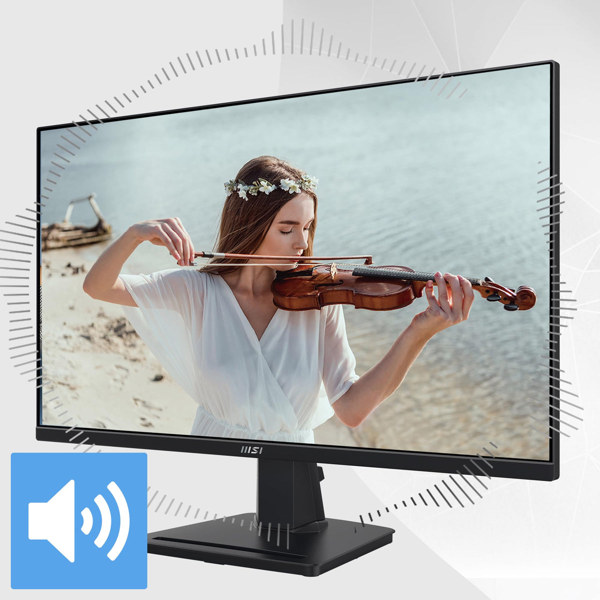 MSI PRO MP275Q built in speakers for calls and media