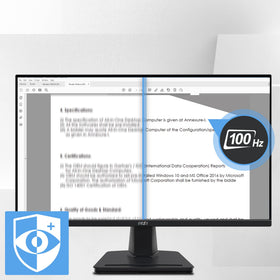 MSI PRO MP275Q side angle view highlighting tilt adjustable stand