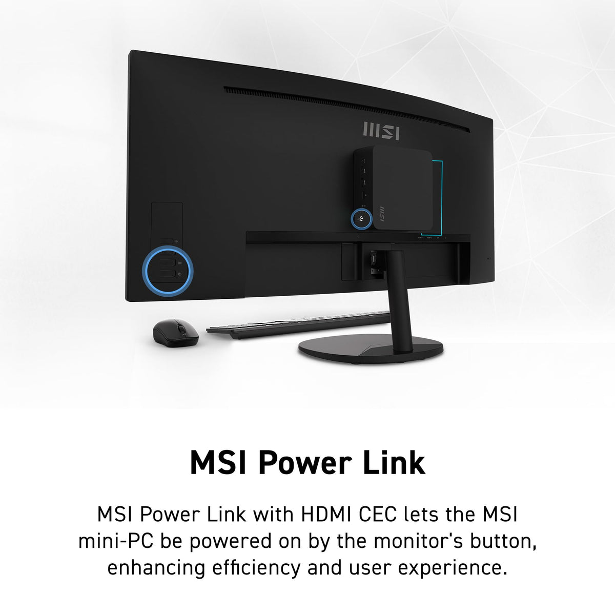 MSI PRO MP341CQ E12 VESA mount-ready design for versatile mounting