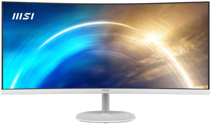 MSI MP341CQW 34-inch UWQHD curved monitor for immersive productivity and multitasking.