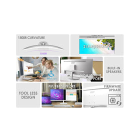 MSI PRO MP341CQW tilt stand enables comfortable viewing at any desk setup.