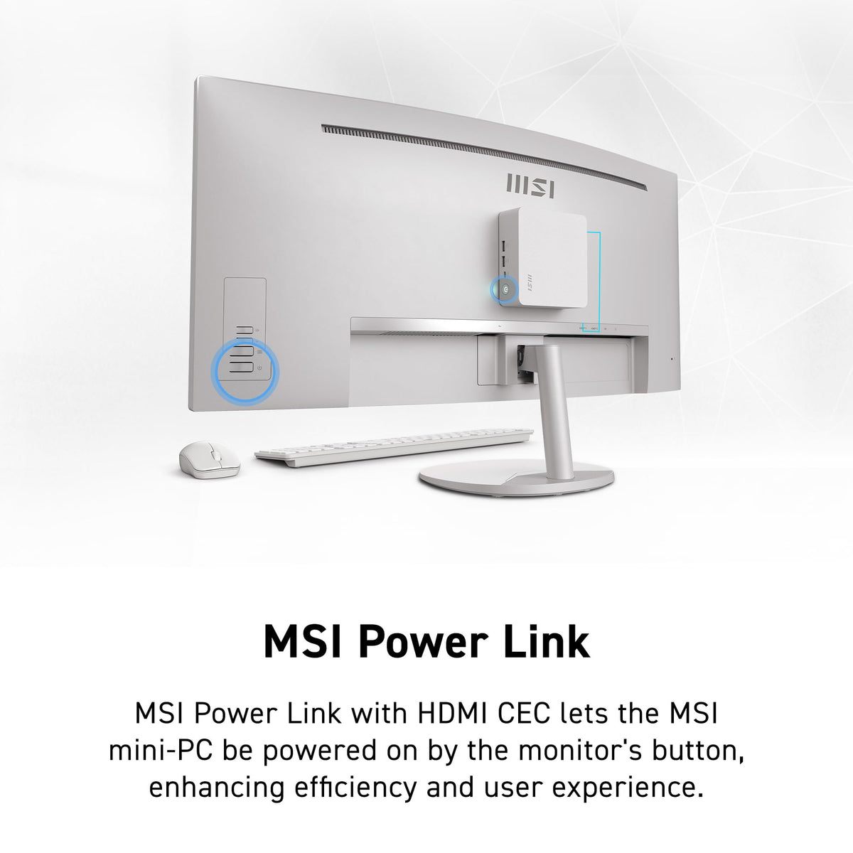 MSI PRO MP341CQW VESA mount compatibility lets you attach to arms or mounts.