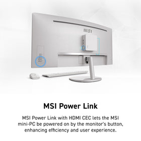 MSI PRO MP341CQW VESA mount compatibility lets you attach to arms or mounts.