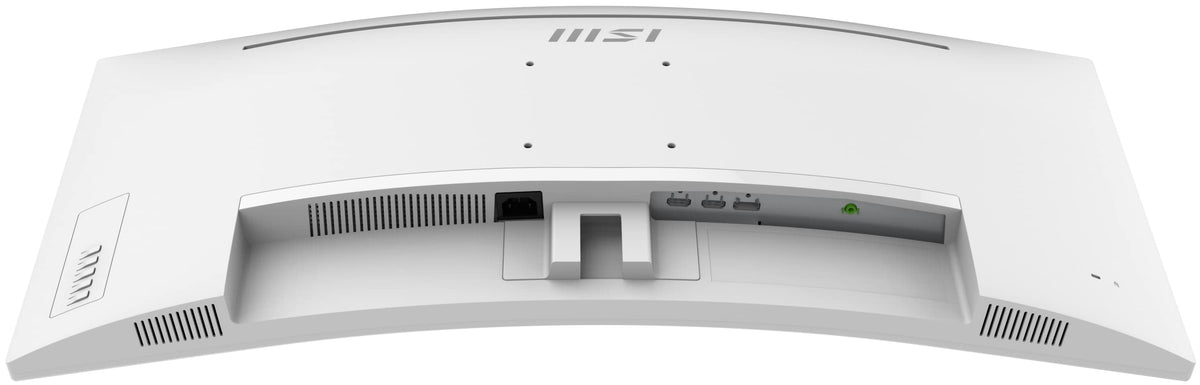 MSI MP341CQW white slim-bezel design fits modern desks stylishly.