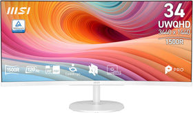 MSI PRO MP341CQW wide UWQHD 34-inch display for multitasking clarity and immersion.
