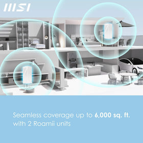MSI Roamii BE Pro 2.5Gbps ports enable high‑speed wired connections
