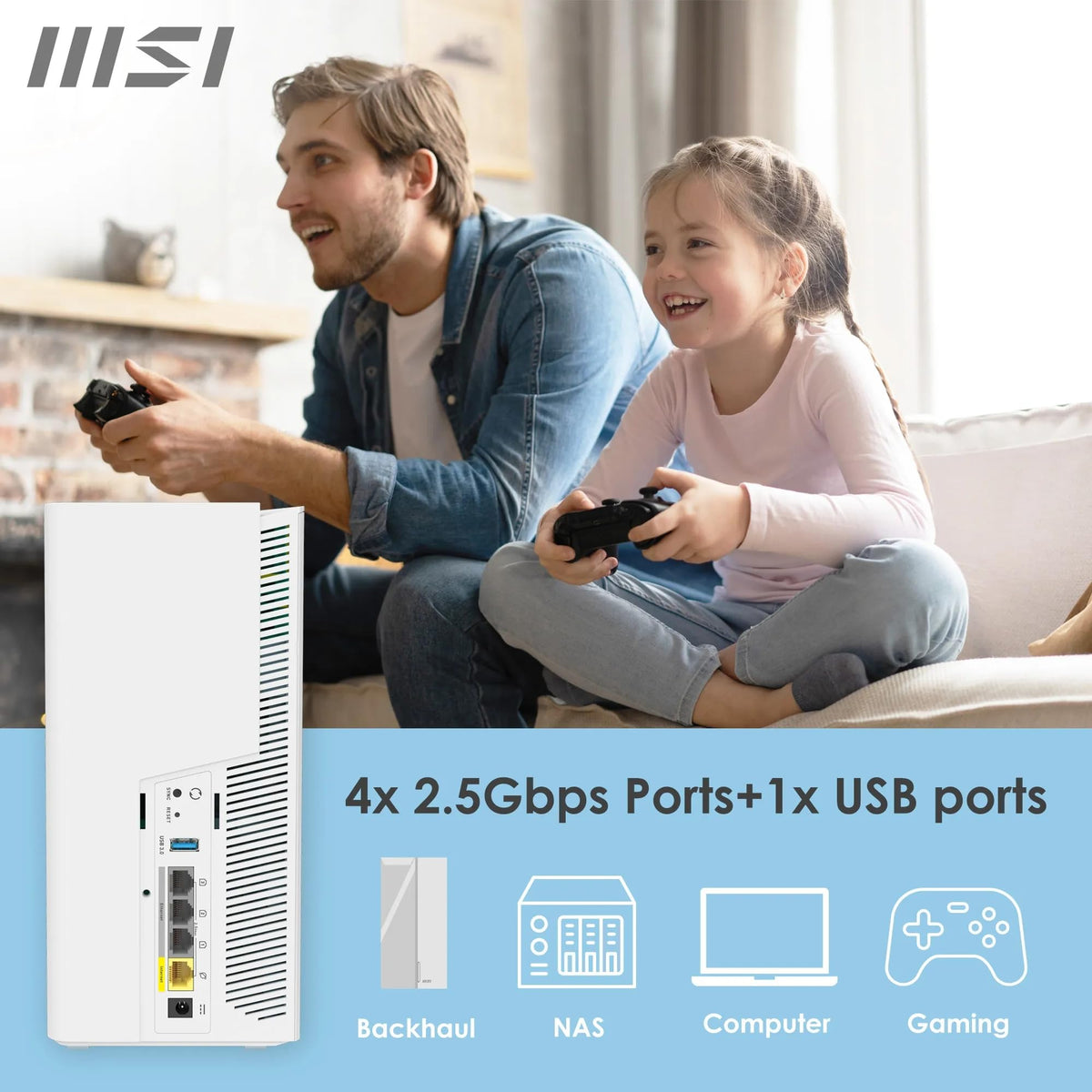MSI Roamii BE Pro FortiSecu security protects home network