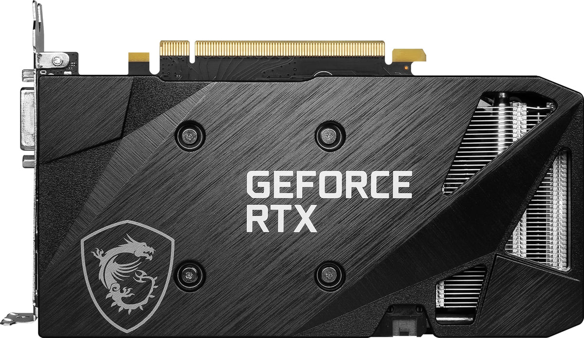 MSI RTX 3050 Ventus 2X XS 8G OC PCIe 4.0 edge connector.