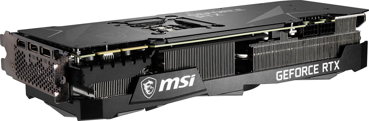 MSI RTX 3090 installed in a modern multi-monitor build