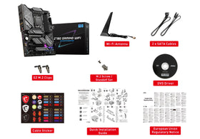 MSI Z790 GAMING PLUS WIFI-AMZ I/O shield with USB and LAN ports