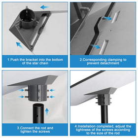 Mskekit pipe adapter Starlink Gen3 70 mm extension aids zenith positioning for better signal.