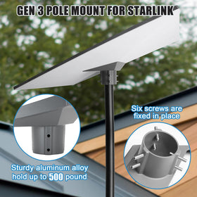 Mskekit pipe adapter aluminum body provides sturdy support in windy conditions.