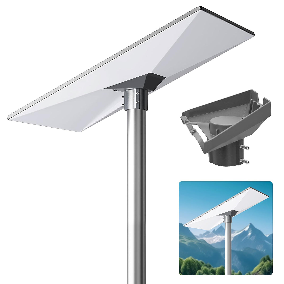 Mskekit pipe adapter for Starlink Gen3 bracket insert ensures secure pole mounting.