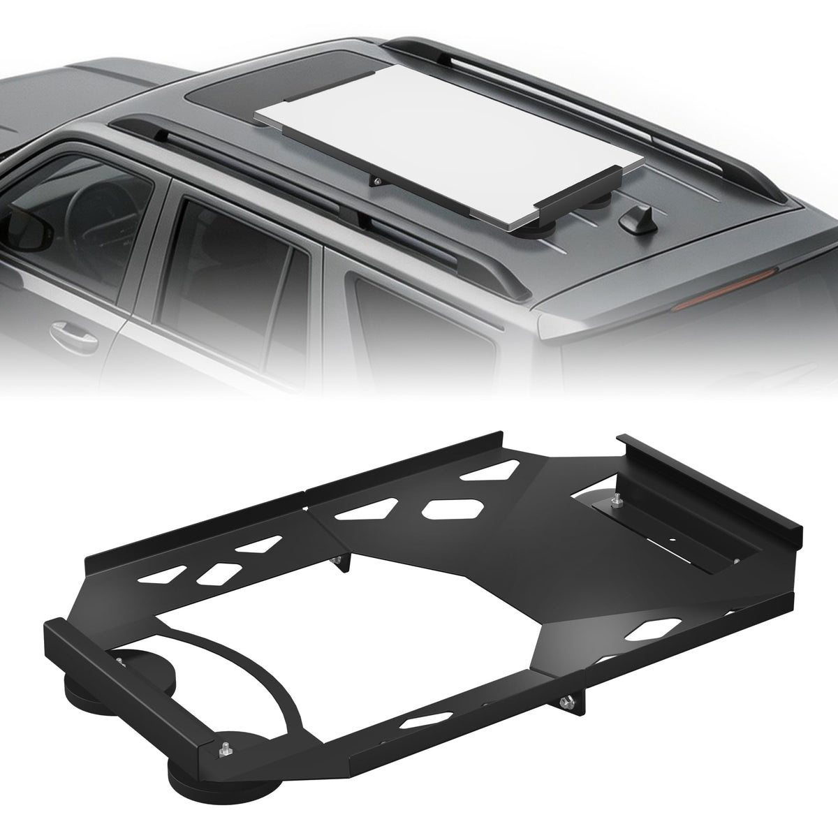 MSKEKIT Starlink mount front view shows Gen 3 compatibility and secure attachment.