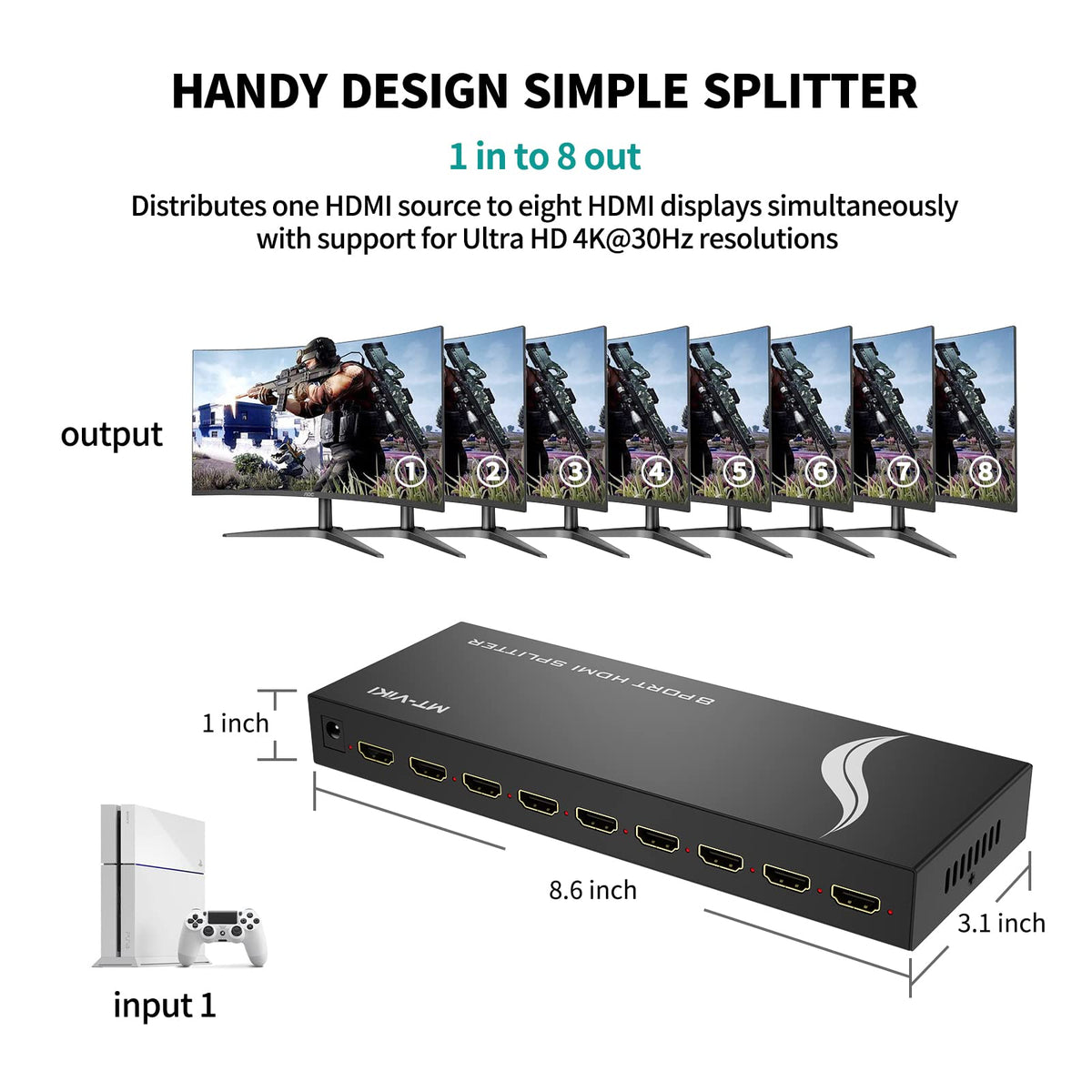MT-VIKI cable length scale demo showing long-distance transmission capability