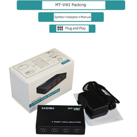 Ideal for mirroring content across four screens in classrooms or shops.