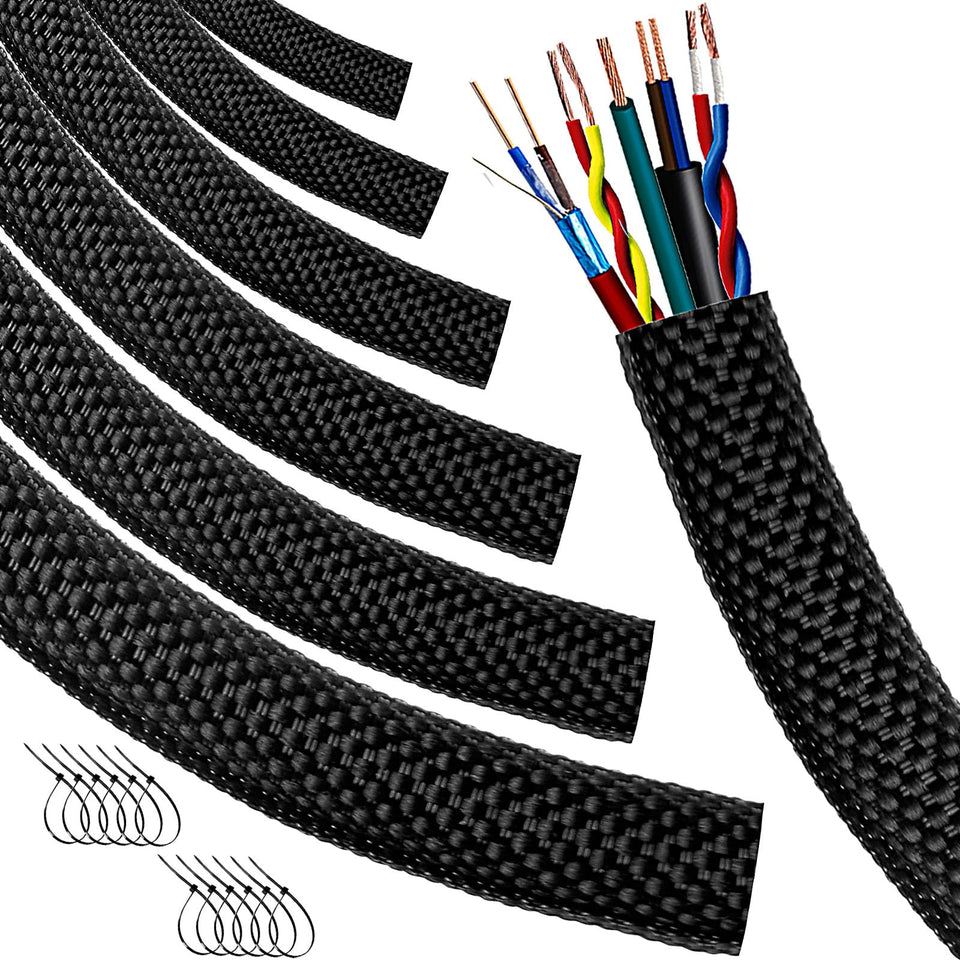 MTJSWXSY front view of 10ft braided loom showing packaging and product benefit