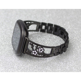 Mtozon rhinestones detail on Sense/Versa band, adds jewelry-like sparkle.