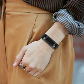 Unisex Mtozon design worn on a wrist with Fitbit Charge 6/5.