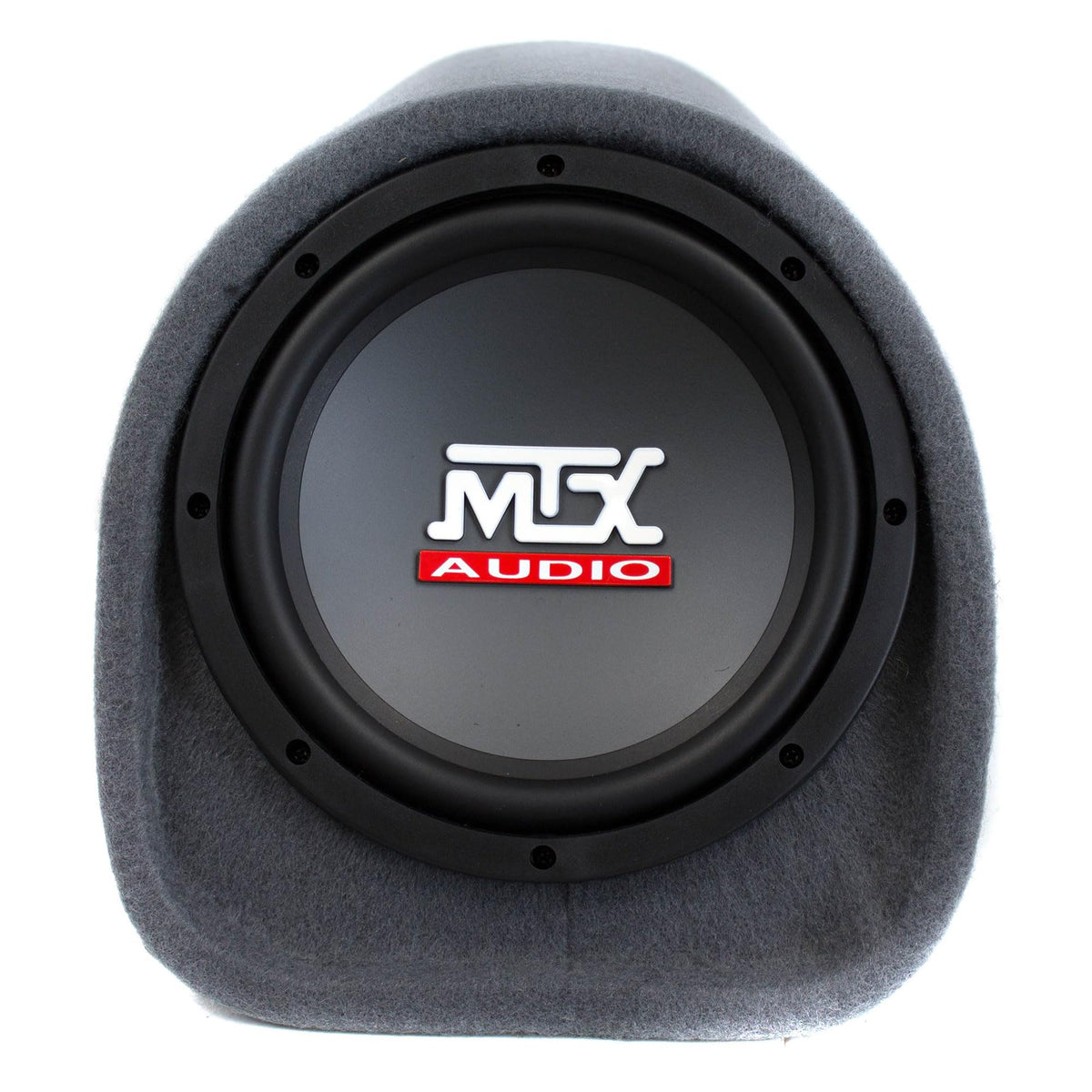 MTX Audio RT8PT mounting straps show secure, easy installation.