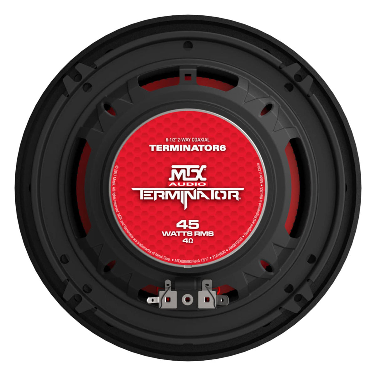 MTX Terminator6 shallow mounting depth enables flexible car installation.