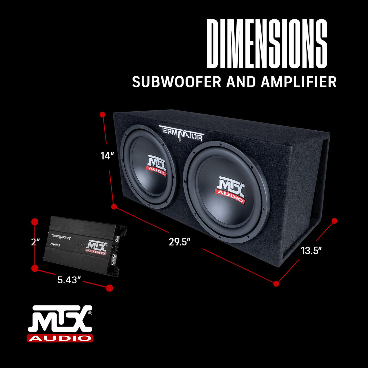 MTX TNP212DV vented enclosure demonstrates rugged design built to handle road vibrations