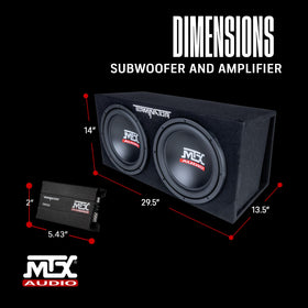 MTX TNP212DV vented enclosure demonstrates rugged design built to handle road vibrations