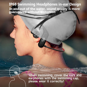 MTYBBYH S25 fitted under goggles showing secure fit and comfort during swim