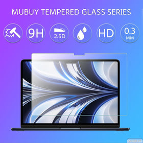 Close-up of anti-fingerprint coating on MUBUY-GOL Neo 13 screen protector