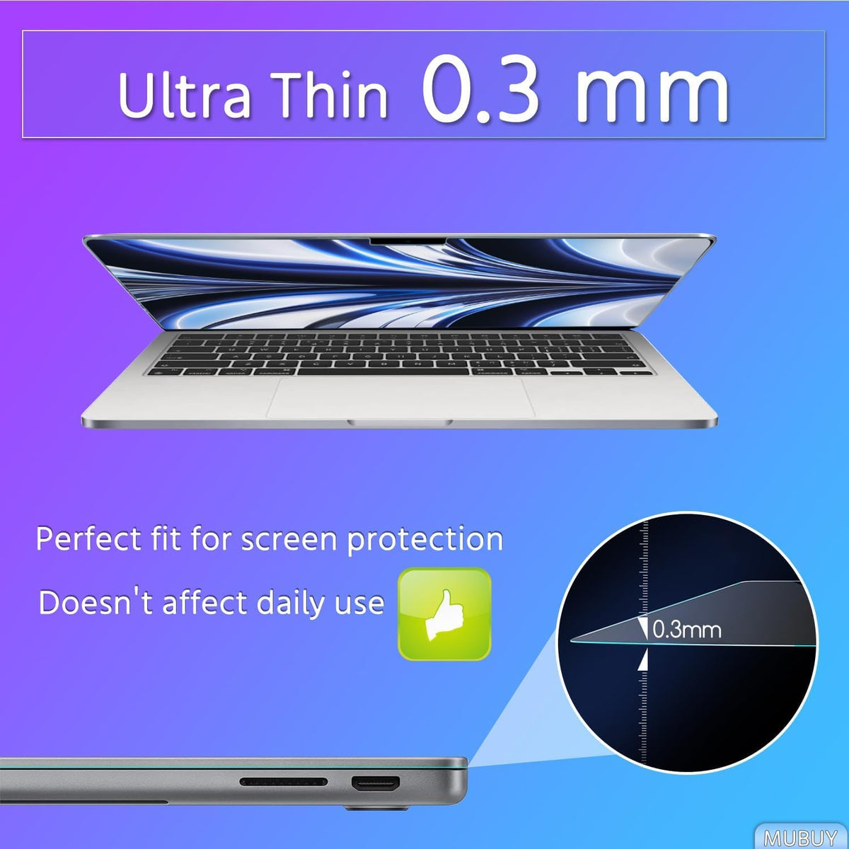 Hydrophobic oleophobic coating on MUBUY-GOL Neo 13 protector repels oils