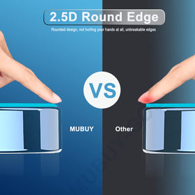 Hydrophobic oleophobic coating on MUBUY-GOL screen protector reduces fingerprints