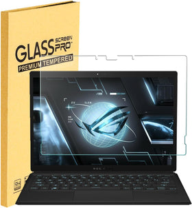 MUBUY-GOL tempered glass for ASUS ROG Flow Z13 GZ302, front view with scratch resistance.