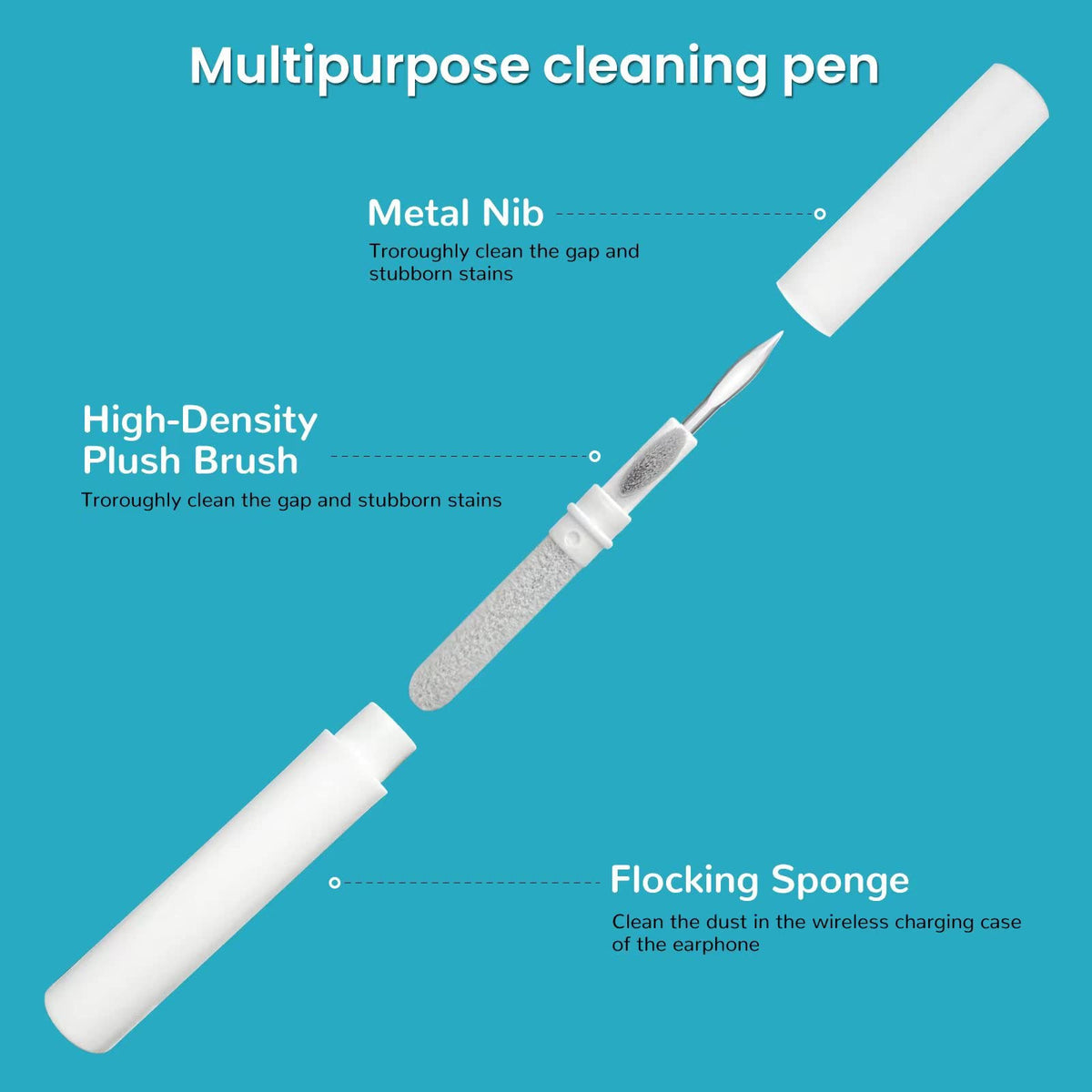 MUIIGOOD cleaning putty removes wax and dust from AirPods