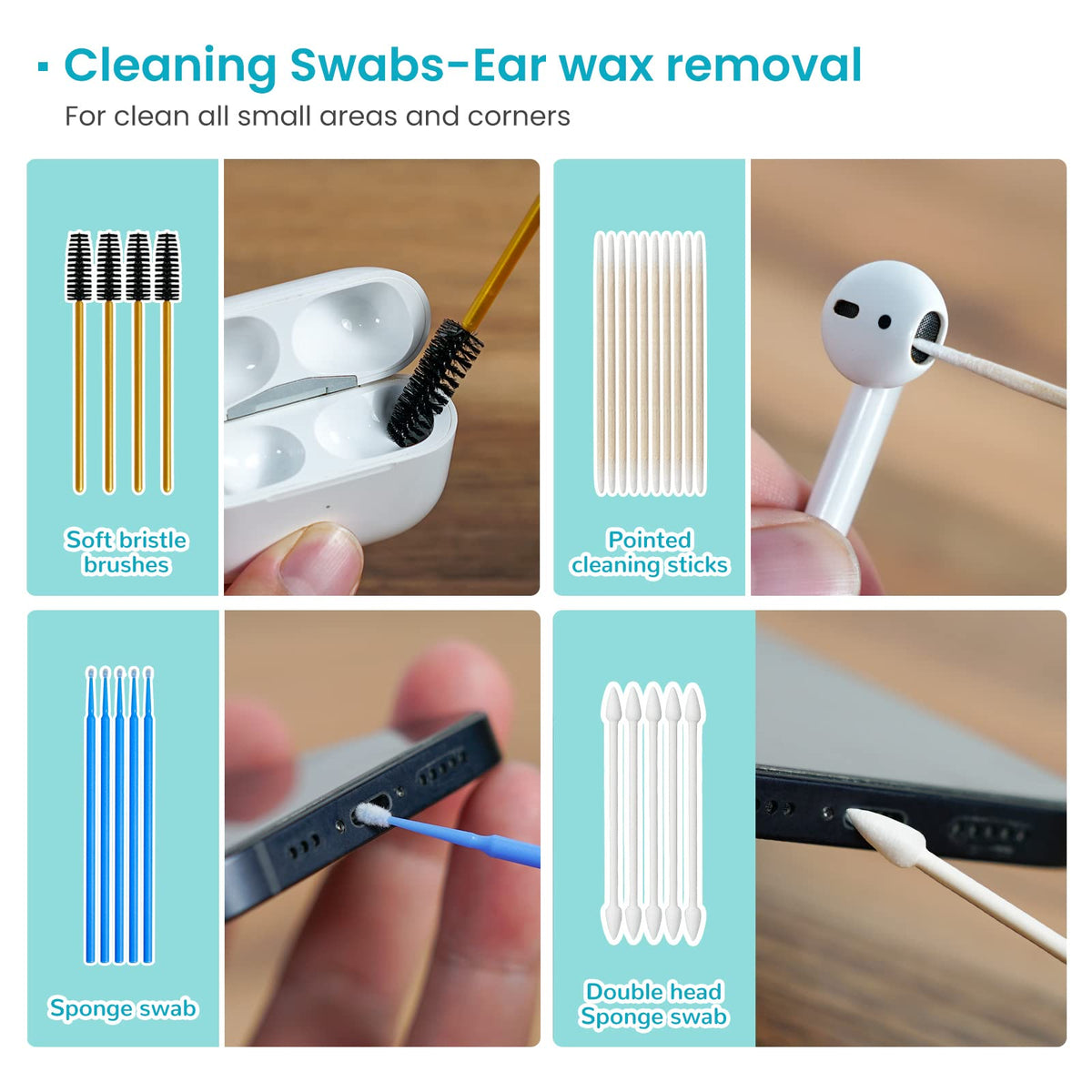 MUIIGOOD microfiber cloths provide gentle wipe for cases