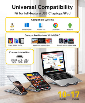Mukiya 9-in-1 USB-C hub offering versatile connectivity