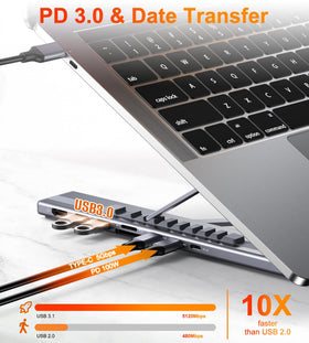Mukiya detail of silicone pads and hinge protecting laptop from scratches