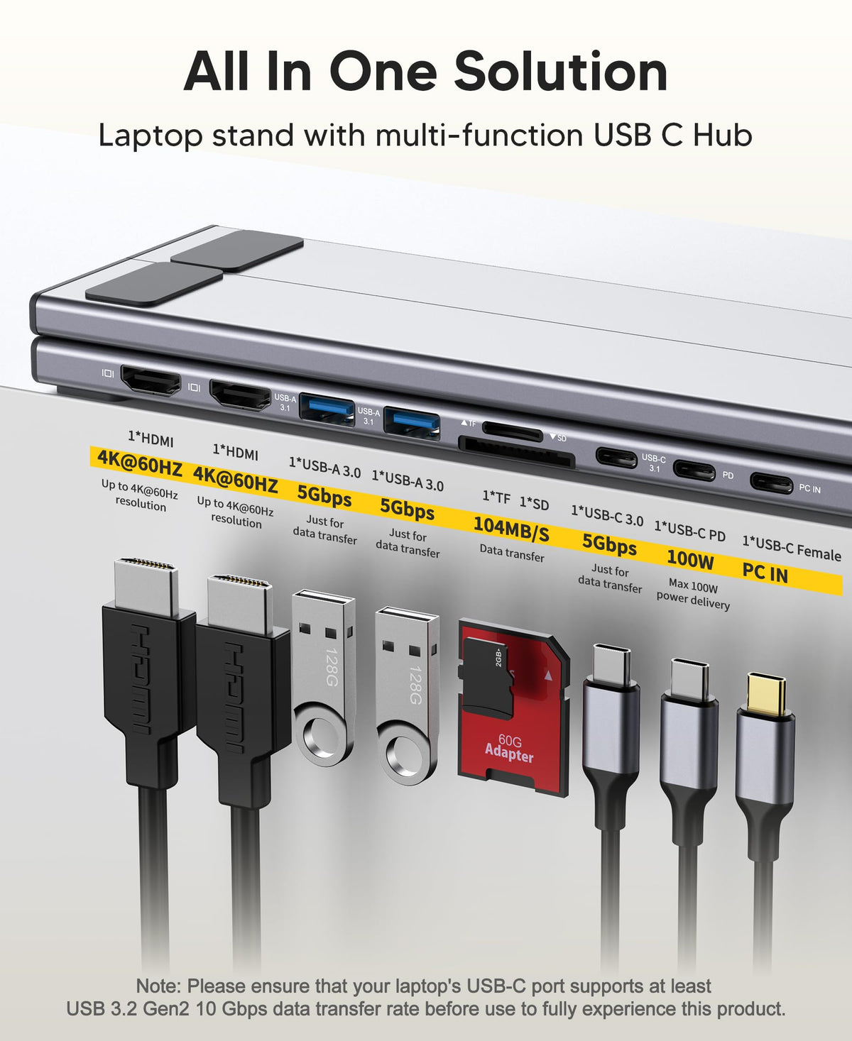 Mukiya MST-enabled dual-display docking for Windows laptops